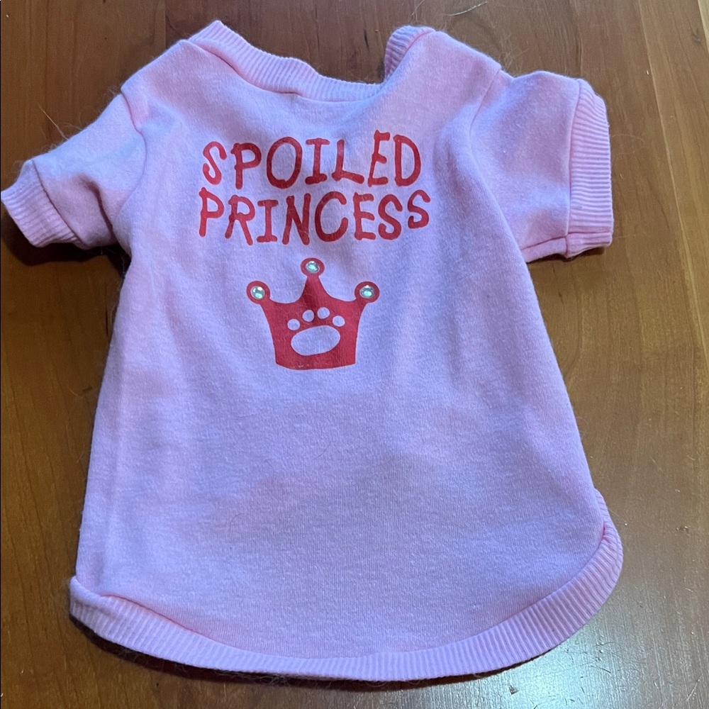 Spoiled Princess Pink dog shirt